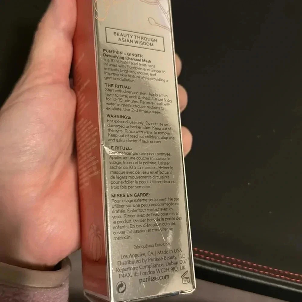 Purlisse - Pumpkin + Ginger Detoxifying Charcoal Mask NWT - Picture 7 of 7